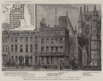 The Proposed Monumental Chapel at Westminster by Henry William Brewer